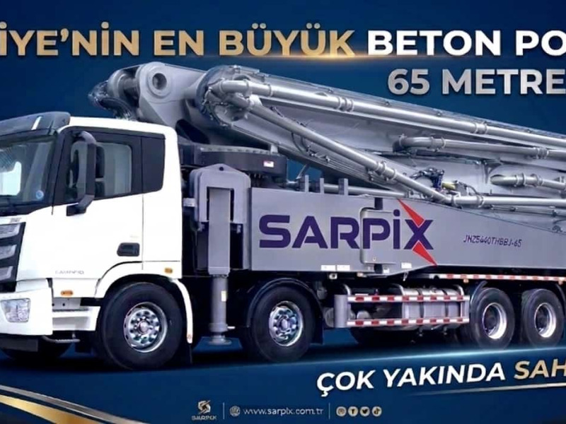 Distiribütörlüğünü aldığımız beton pompalarını kendi markamız olan SARPİX ile hizmete sunmaktayız.